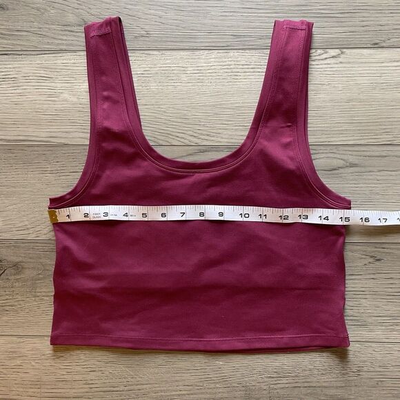 Terez Crop Top Bralette Size Large Scoop‎ Neck Comfort Built In Bra Casual - Picture 4 of 6